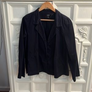 Eileen Fischer petite Large casual cotton no button jacket